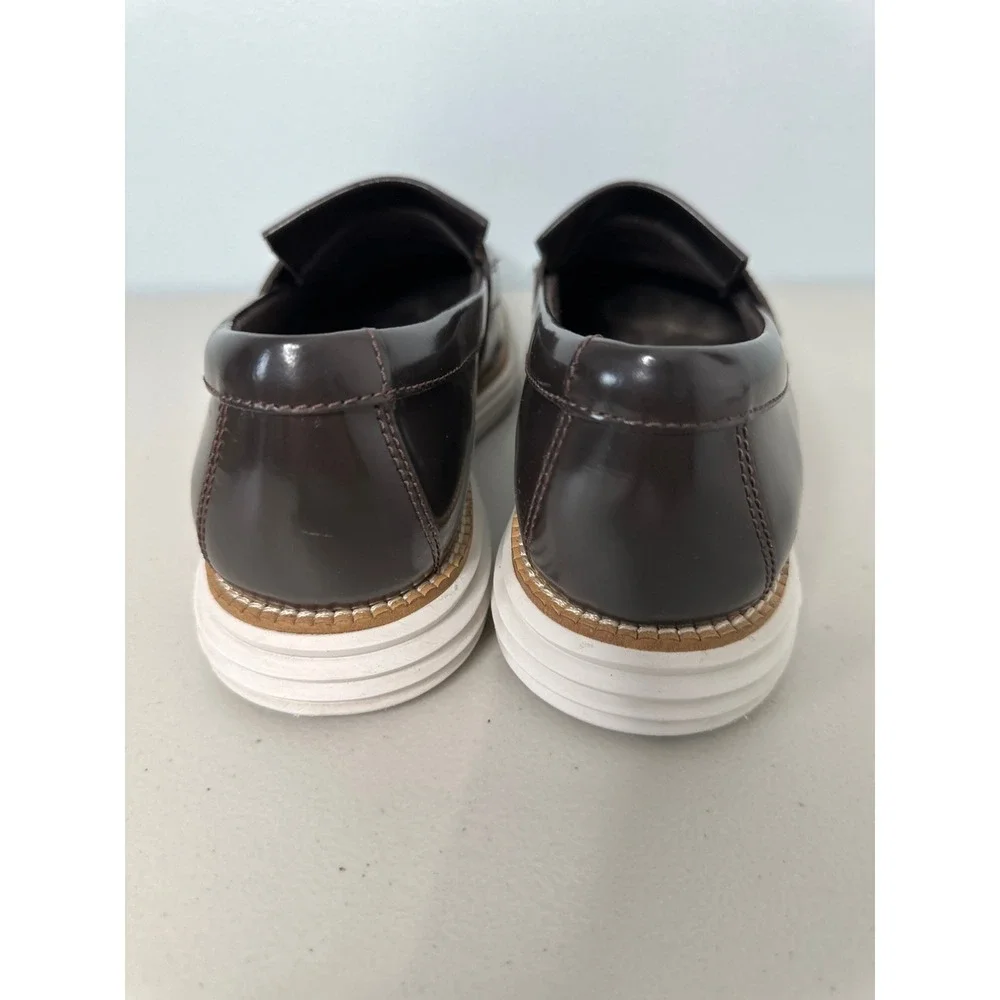 Cole Haan OriginalGrand Loafers Size 8.5M Brown Tassel Kiltie Preppy C36509